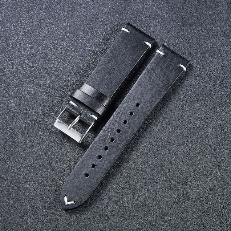 HB001 Color-Changing  Retro Oil Wax Leather Ultra-Thin Universal Watch Strap