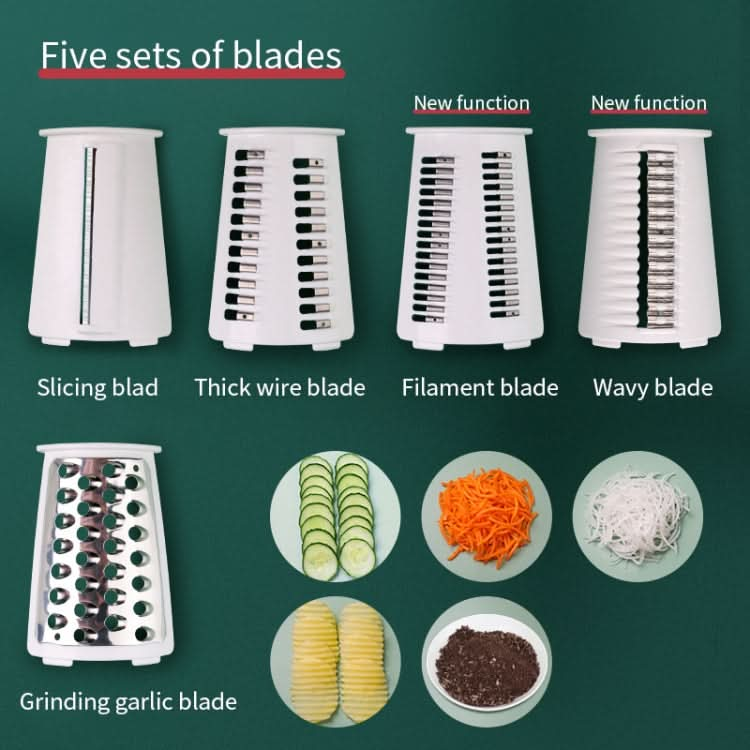 Multi-Function Slicer Hand Roller Kitchen Cut Vegetable Grater