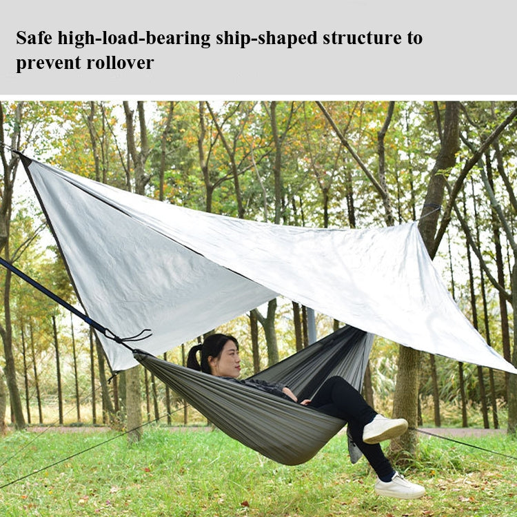 Outdoor Camping Sunshade + Anti-Mosquito Hammock Set Parachute Fabric Net Yarn Anti-Mosquito Hammock Reluova