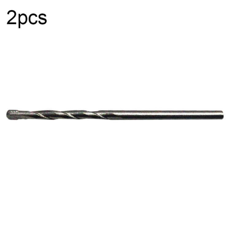 2pcs Hand Electric Drill Shock Drill Wall Mix Soil Cement Wall Construction Drill Bit, Model: 3x66mm Round Handle