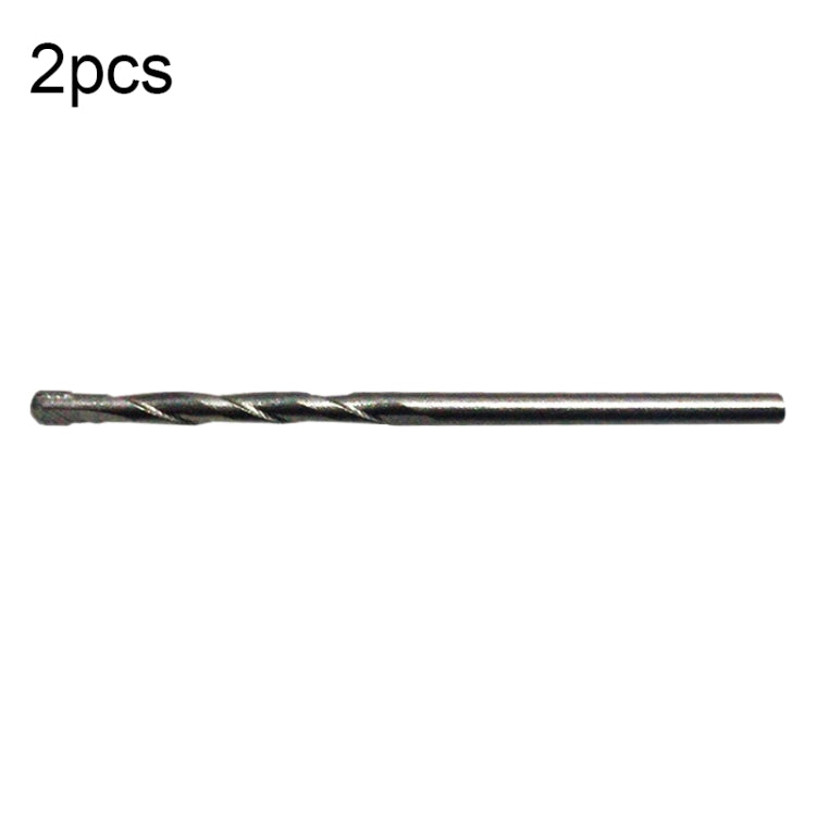 2pcs Hand Electric Drill Shock Drill Wall Mix Soil Cement Wall Construction Drill Bit, Model: 3x66mm Round Handle