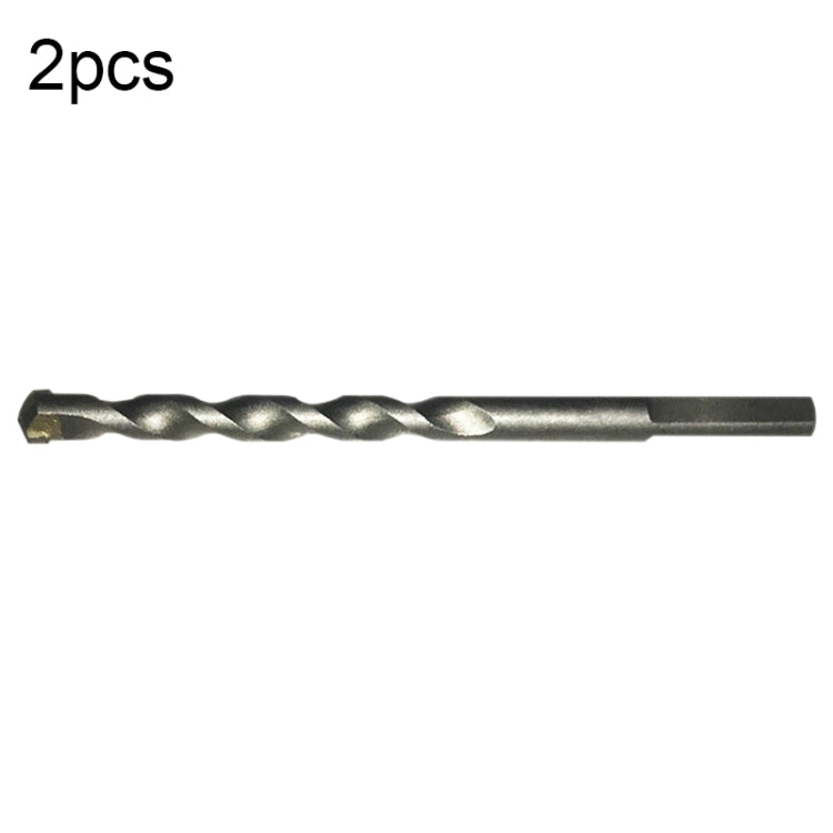 2pcs Hand Electric Drill Shock Drill Wall Mix Soil Cement Wall Construction Drill Bit, Model: 3x66mm Round Handle