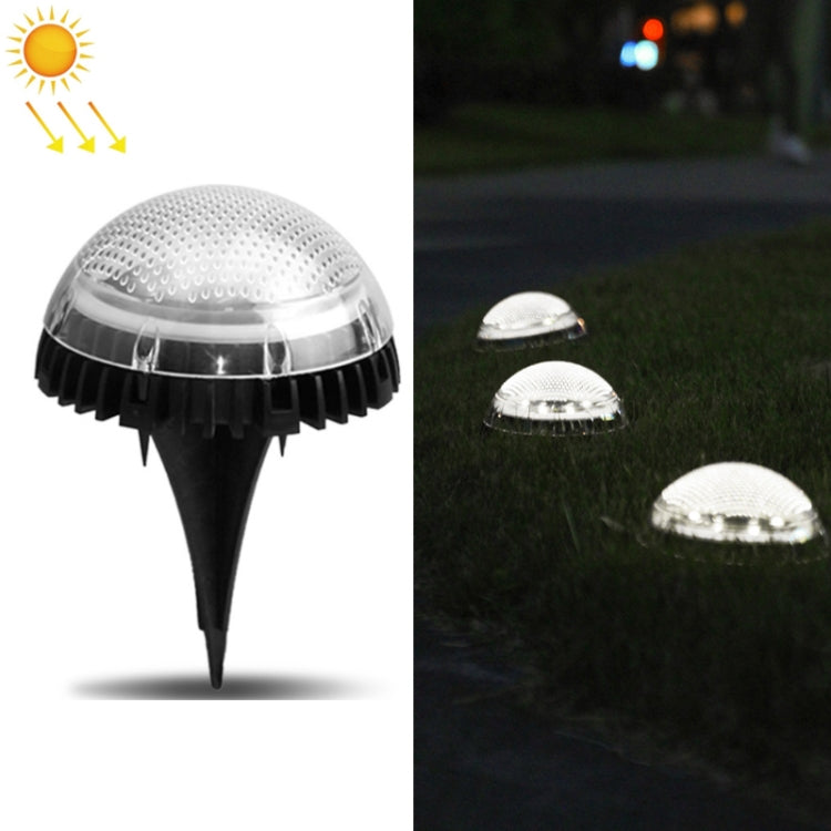 8 LEDs Solar Circular Underground Light Outdoor Waterproof Lawn Stair Light, Light Color: My Store