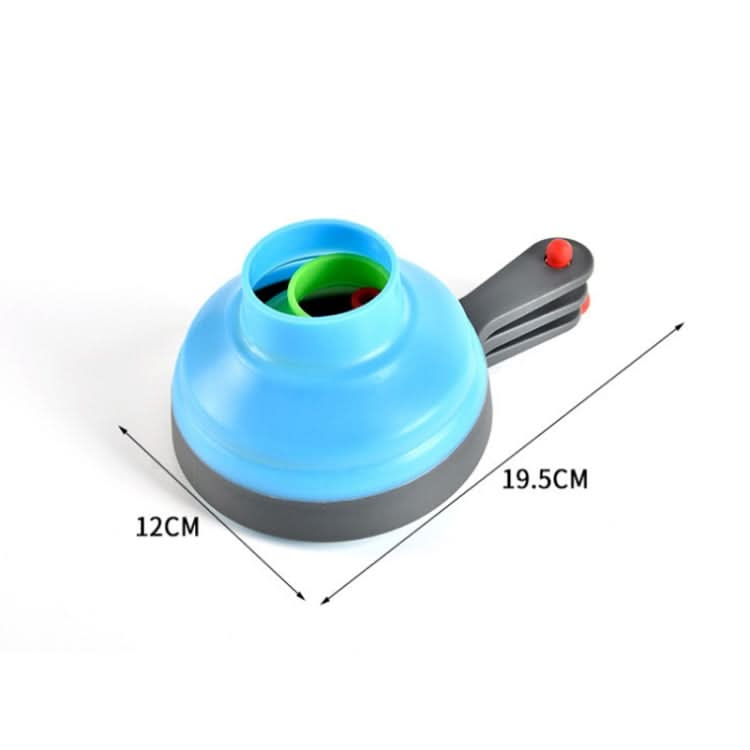 3 In 1 Folding Plastic Funnel Jam Funnel Oil Drain, Specification: 19.5x12cm-Reluova