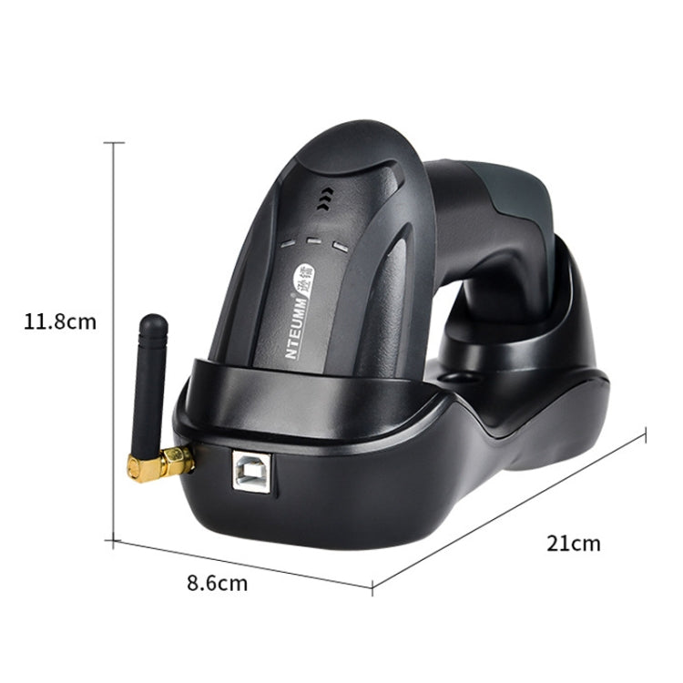 NETUM H8 Wireless Barcode Scanner Red Light Supermarket Cashier Scanner With Charger, Specification: Two-dimensional Reluova