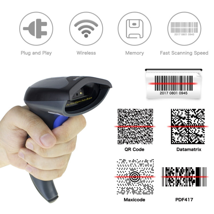 NETUM High-Precision Barcode QR Code Scanner, Model: Wireless Reluova