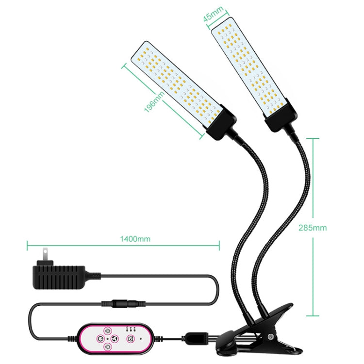 LED Clip Plant Light Timeline Remote Control Full Spectral Fill Light Vegetable Greenhouse Hydroponic Planting Dimming Light, Specification: My Store