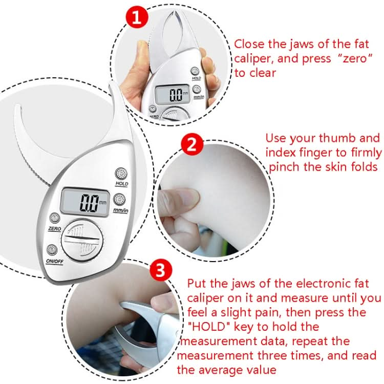 Digital Display Fat Measuring Instrument Sebum Pliers Reluova