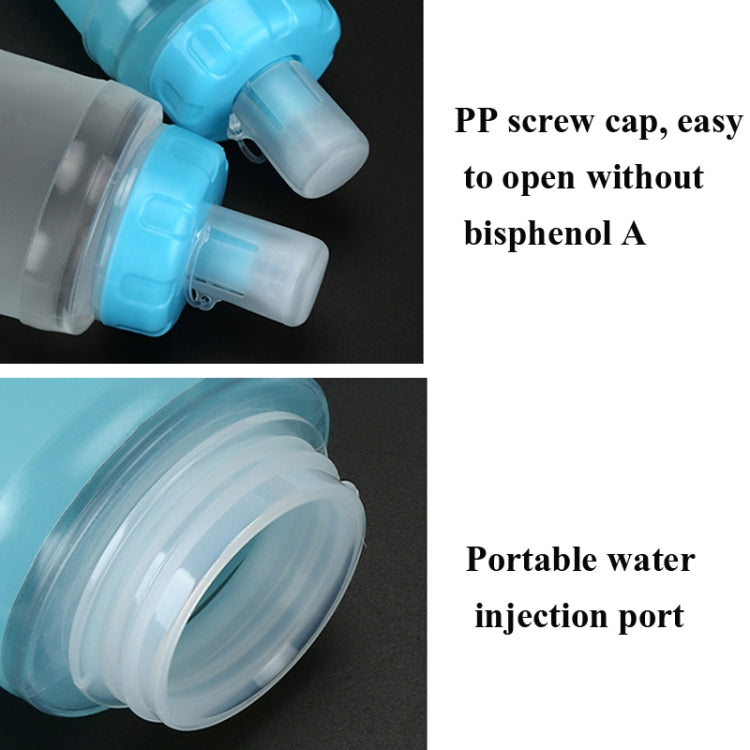 AFISHTOUR TPU Outdoor Sports Soft Water Bag Marathon Water Bottle Folding Water Bag, Capacity: