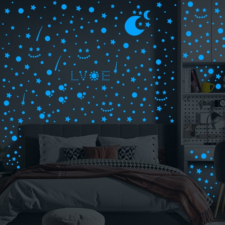 Luminous Home Decoration Combination Wall Sticker, Specification: 407PCS Dot 20x8x2cm My Store