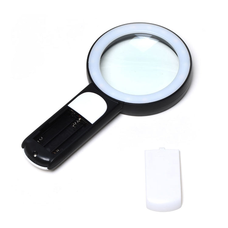 30 Times 18 LED Cool Warm Light HD Elderly Reading Repair Glass Magnifier Reluova