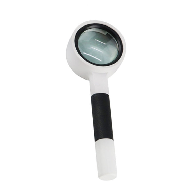 Hand-Held Reading Magnifier Glass Lens Anti-Skid Handle Old Man Reading Repair Identification Magnifying Glass