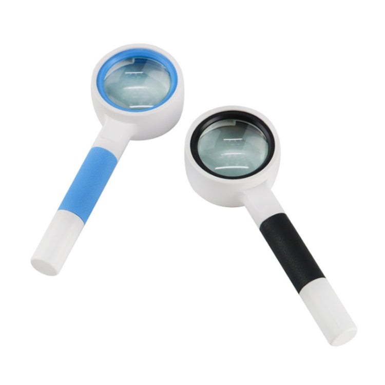 Hand-Held Reading Magnifier Glass Lens Anti-Skid Handle Old Man Reading Repair Identification Magnifying Glass