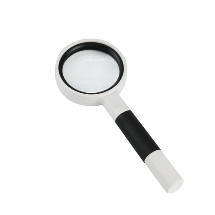 Hand-Held Reading Magnifier Glass Lens Anti-Skid Handle Old Man Reading Repair Identification Magnifying Glass Reluova