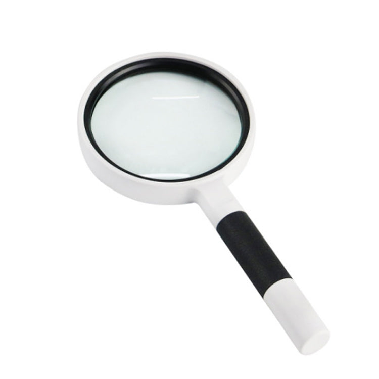 Hand-Held Reading Magnifier Glass Lens Anti-Skid Handle Old Man Reading Repair Identification Magnifying Glass