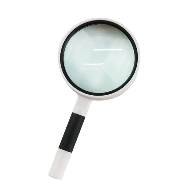 Hand-Held Reading Magnifier Glass Lens Anti-Skid Handle Old Man Reading Repair Identification Magnifying Glass