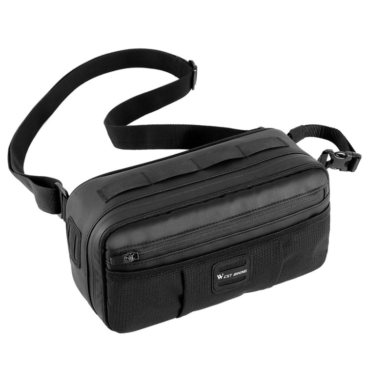 WEST BIKING 3L Bicycle Front Beam/Saddle Tail Bag Riding Diagonal Belt Bag Reluova