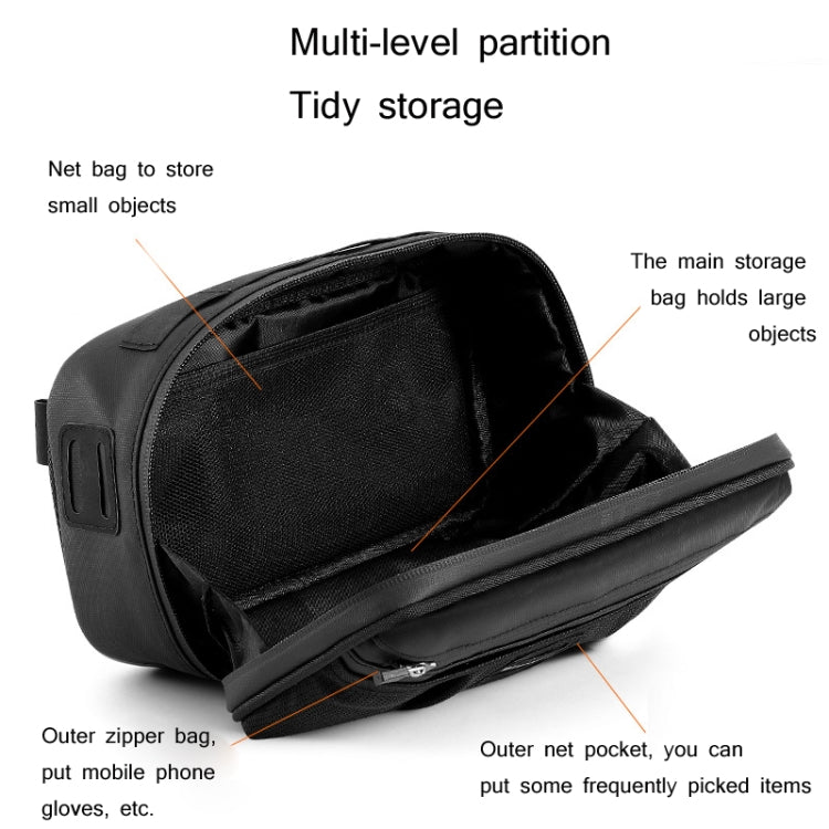 WEST BIKING 3L Bicycle Front Beam/Saddle Tail Bag Riding Diagonal Belt Bag Reluova