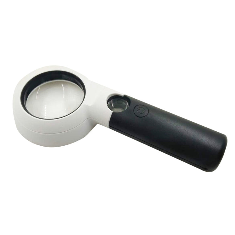 CH55-8L Hand-Held With LED Lamp Magnifier Double Lens 7 Times / 20 Times Portable Magnifying Glass My Store