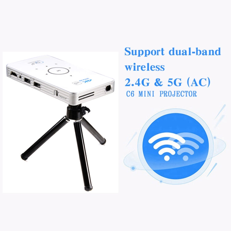 C6 2GB+32GB Android Smart DLP HD Projector Mini Wireless Projector