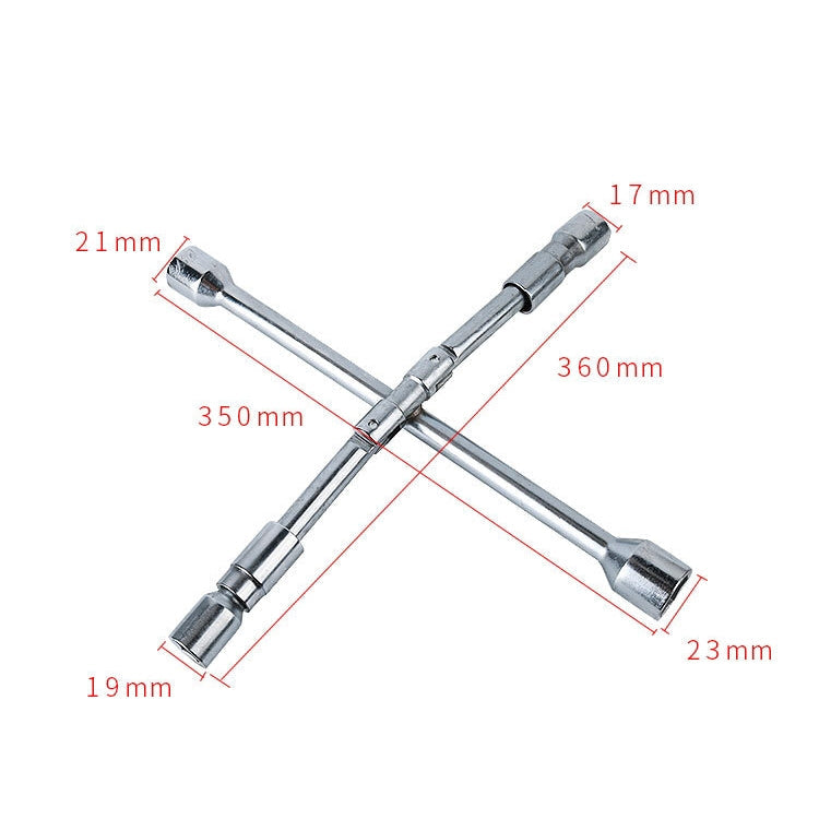 350mm Folding Cross Sleeve Car Tire Wrench-Reluova