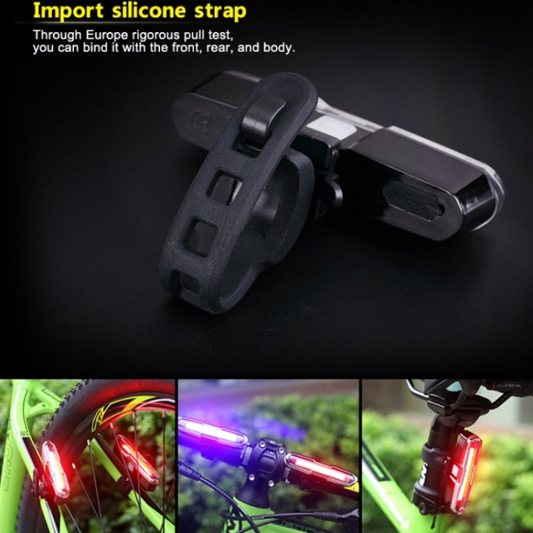 Bicycle Light USB Charging LED Warning Light Night Riding COB Tail Light, Specification: Reluova