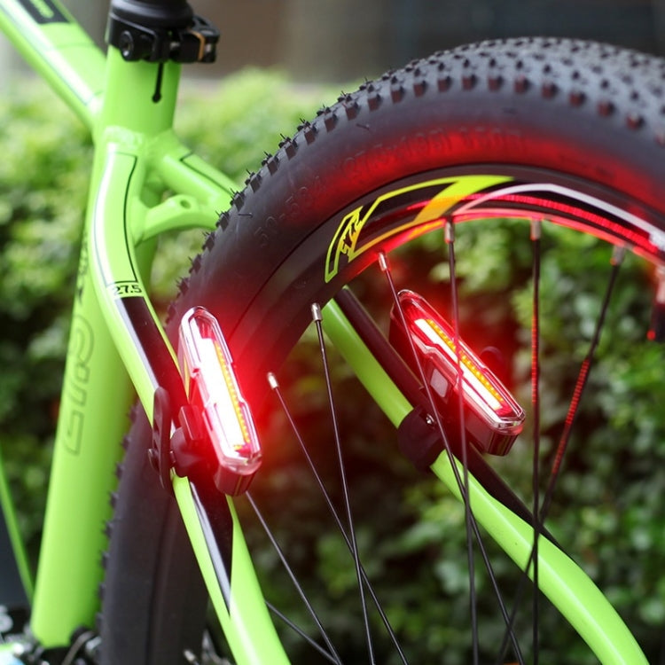 Bicycle Light USB Charging LED Warning Light Night Riding COB Tail Light, Specification: Reluova