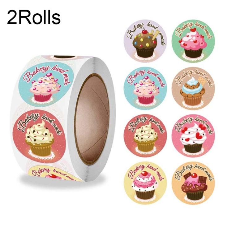 2 Rolls K-86 Cake Baking Handmade Thank You Label Gift Decoration Sealing Sticker-Reluova