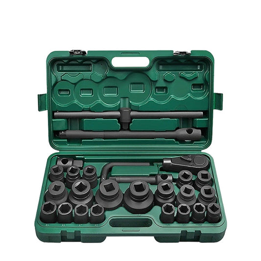 26 PCS / Set Hexagonal Heavy-Duty Socket Auto Repair Socket Wrench