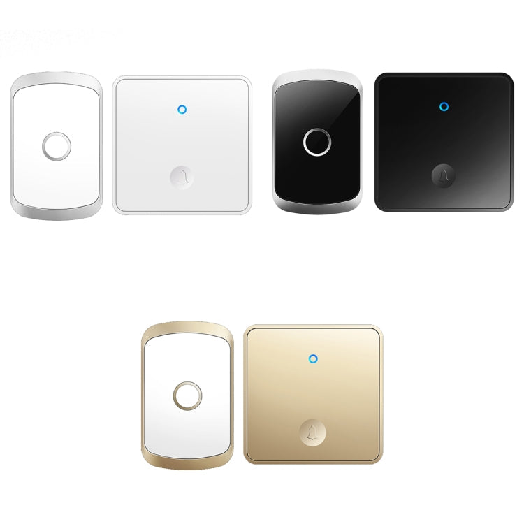 CACAZI FA50 1 For 1 Push-button Self-generating Wireless Doorbell Reluova