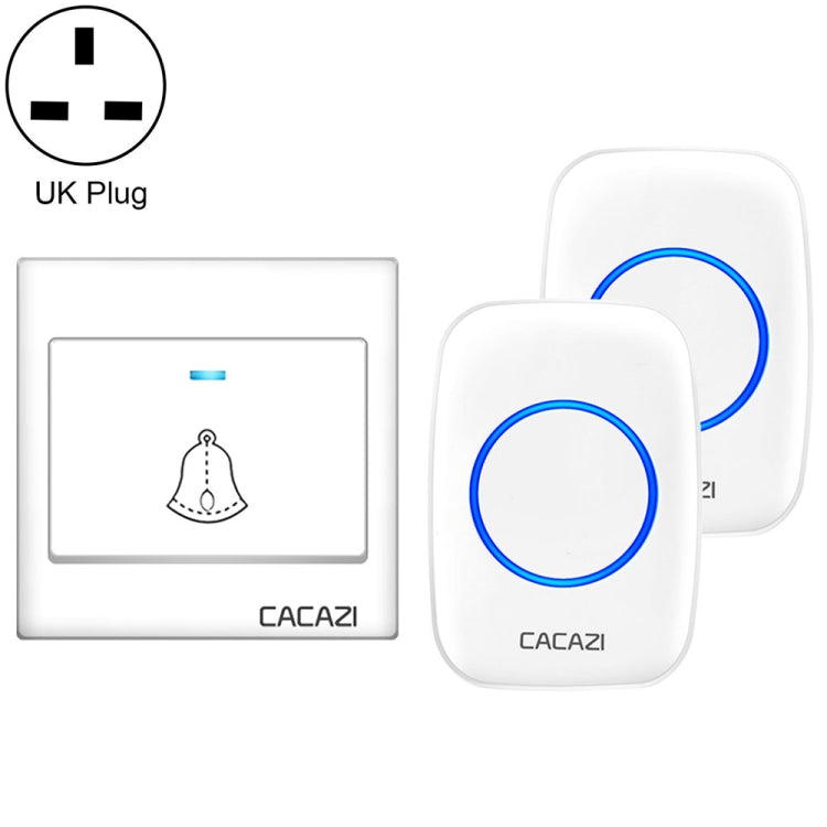 CACAZI H10 1 For 2 Home Wireless Music Doorbell without Battery