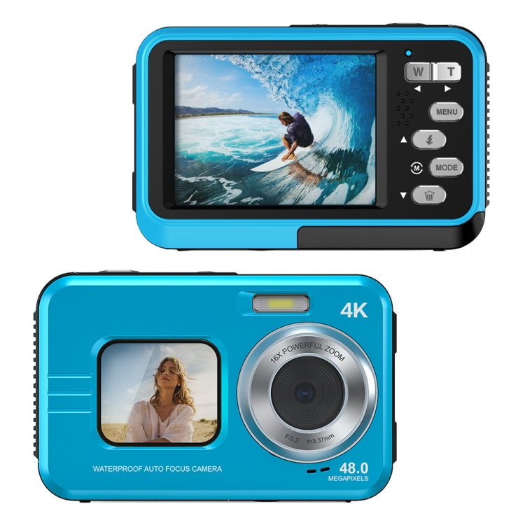 WDC901 3.5m Waterproof 48MP HD Dual Screen Outdoor Sports Digital Camera - Reluova