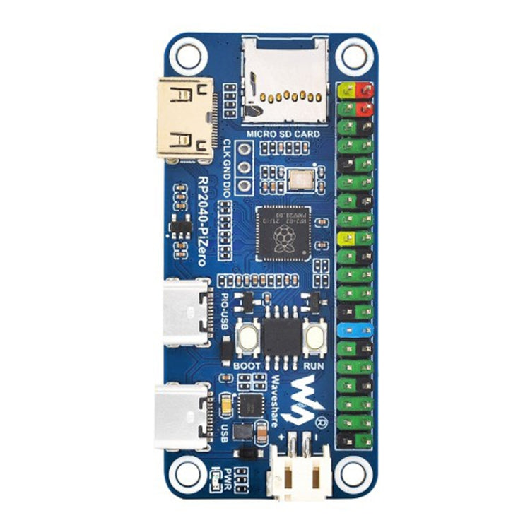 Waveshare 25506 RP2040-PiZero Development Board, Based On Raspberry Pi RP2040, 264KB SRAM And 16MB