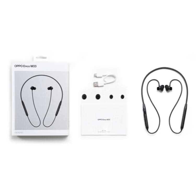 OPPO Enco M33 Hanging Neck Sports Bluetooth Earphones Long Battery Life Gaming Music Headphones