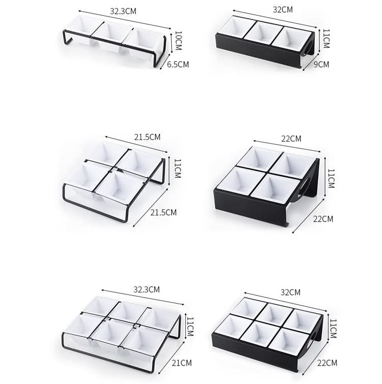 Stainless Steel Bar Plastic Fruit Plate Rack, without Fruit Dish Reluova