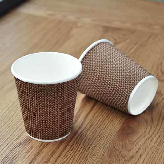 Thickened kraft Paper Corrugated Coffee Cup Reluova