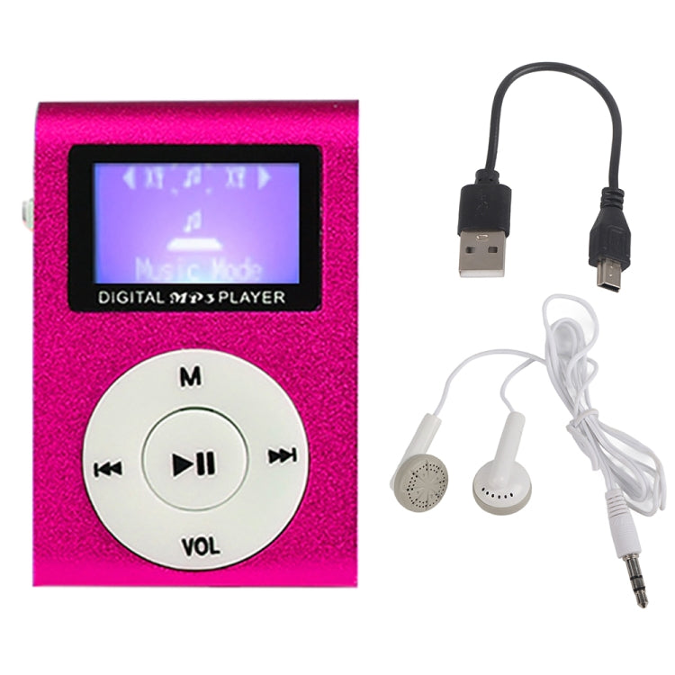 Mini Lavalier Metal MP3 Music Player with Screen