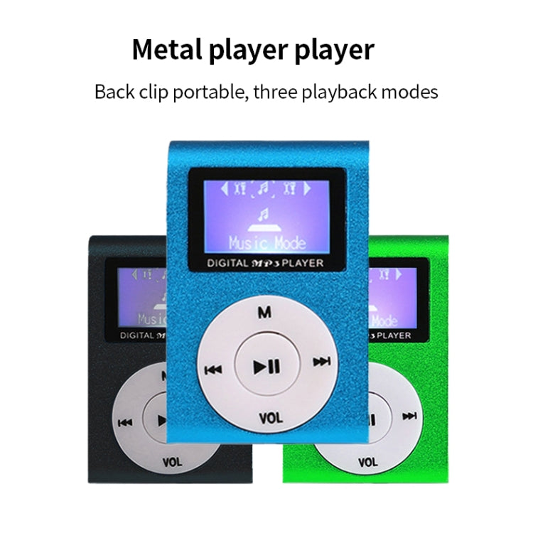 Mini Lavalier Metal MP3 Music Player with Screen