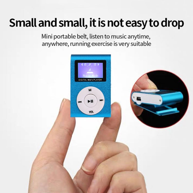 Mini Lavalier Metal MP3 Music Player with Screen Reluova