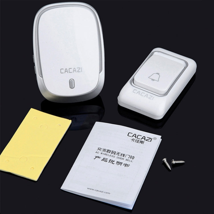 CACAZI Smart Waterproof Music Wireless Doorbell Multifunctional Pager