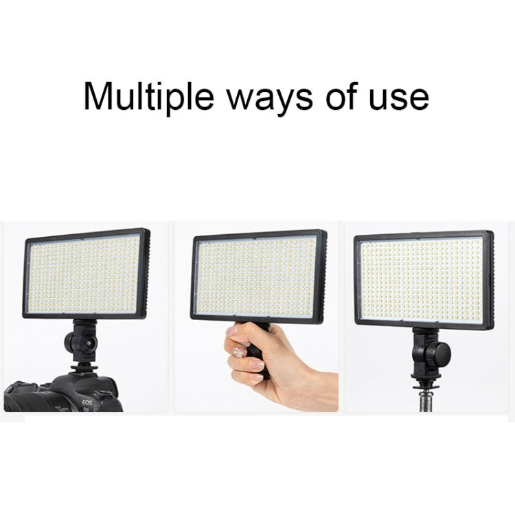 1008 LEDs Stepless Adjustment Live Fill Light Reversible Photography Soft Light, EU Plug