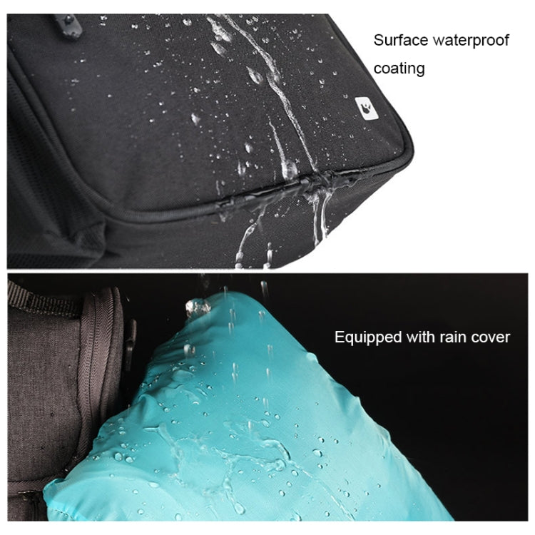 Rhinowalk RK18995 Large-capacity Aluminum Film Insulation Bicycle Head Bag with Rain Cover