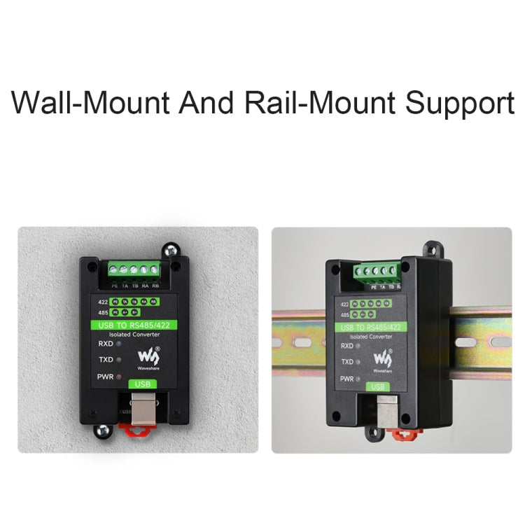 Waveshare 23949 USB To RS485/422 Isolated Converter, FT232RL And SP485EEN