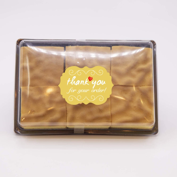 Thank You Sticker Seal Sticker Cake Decoration Label