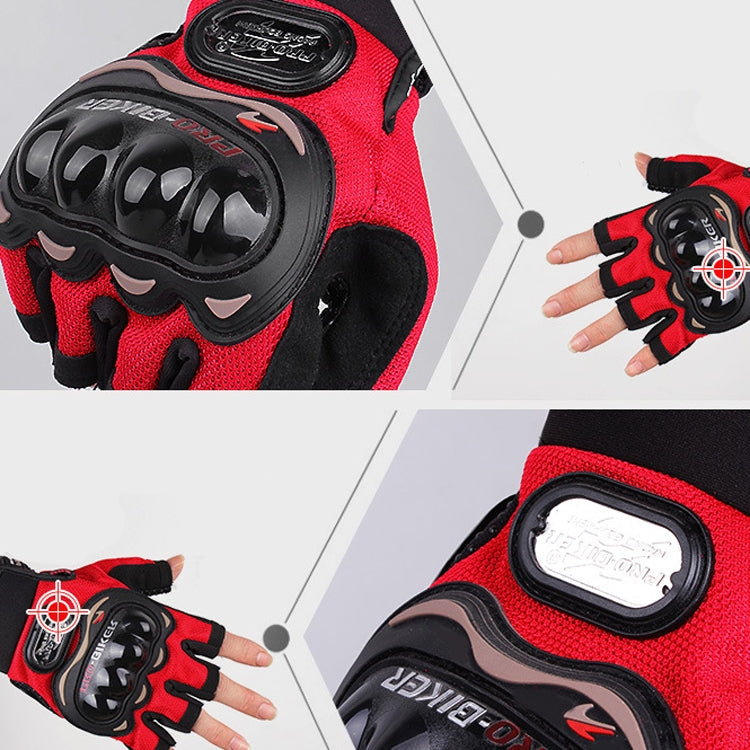 PRO-BIKER PRO01C Outdoor Cycling Glove Motorcycle Anti-Drop Safety Protection Half-Finger Glove