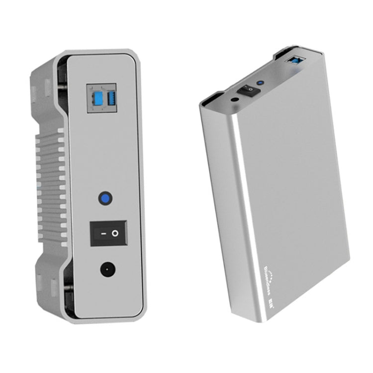 Blueendless U35Q 3.5 Inch Full Metal Mobile Hard Disk Box Type-C/Usb3.0 SATA Serial Desktop PC External Hard Disk Box