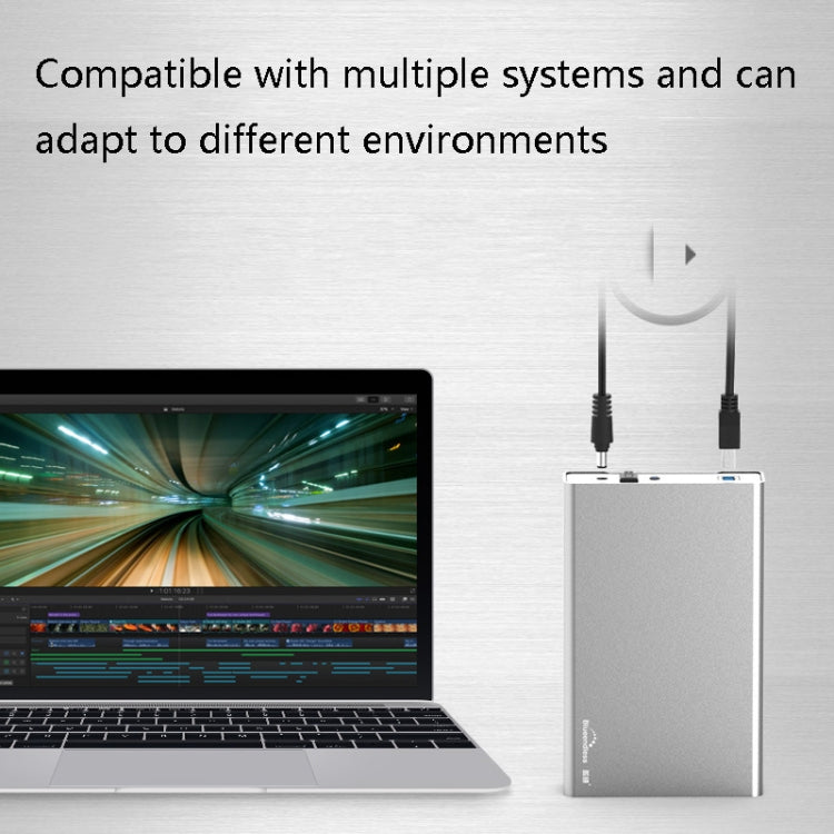 Blueendless U35Q 3.5 Inch Full Metal Mobile Hard Disk Box Type-C/Usb3.0 SATA Serial Desktop PC External Hard Disk Box