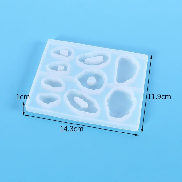 2 PCS DIY Crystal Drip Silica Gel Mold Earrings Pendant Jewelry Drip Mold