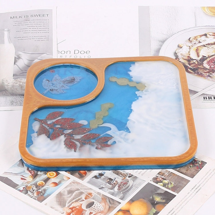 DIY Crystal Glue Afternoon Tea Tray Decoration Silicone Mold My Store