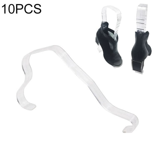 10 PCS Plastic Thickened Transparent Elastic Anti-Wrinkle Anti-Flat Shoe Rack Shoe Store Display Shoe Rack